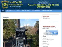 Tablet Screenshot of hanoverpolice.org